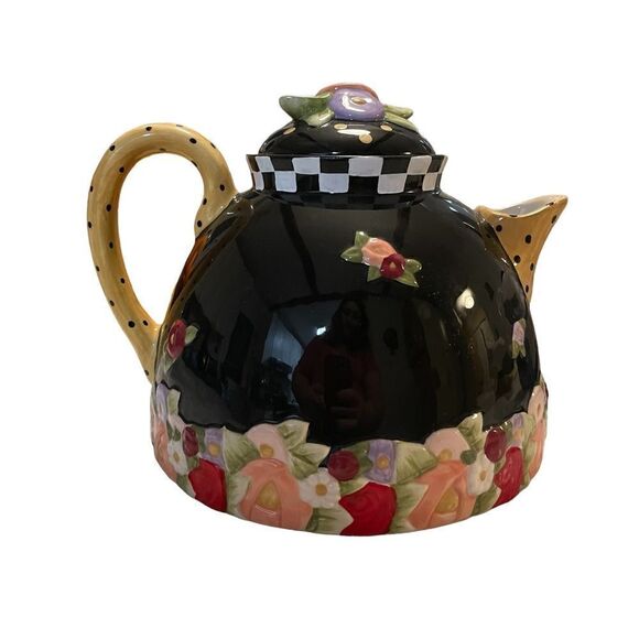 Mary Engelbreit Floral Teapot - Picture 2 of 9